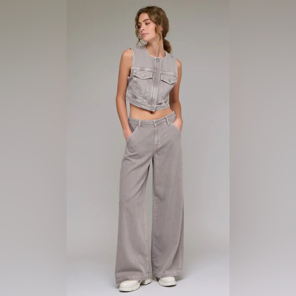 Hidden jeans NORI] HIGH RISE SUPER WIDE LEG TROUSER - Picture 1 of 7